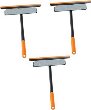 3pcs Replacement Heads Included Window Screen Brush for Window with Sturdy Material - Image 1