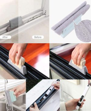 Magic Window Track Cleaner, Window Groove Cleaning Brush Tools Set - Image 2
