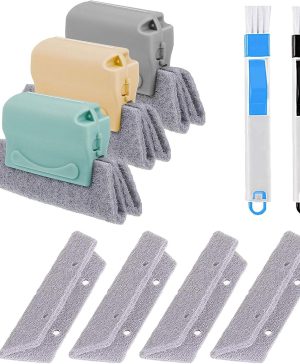 Magic Window Track Cleaner, Window Groove Cleaning Brush Tools Set - Image 1