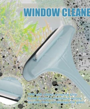 Window Screen Cleaning Brush, 2 in 1 Window Screen Cleaning Brush with Scraper & Detachable Long Handle, Dry＆Wet Use Squeegee For Window, Squeegee For Window Cleaning - Image 2